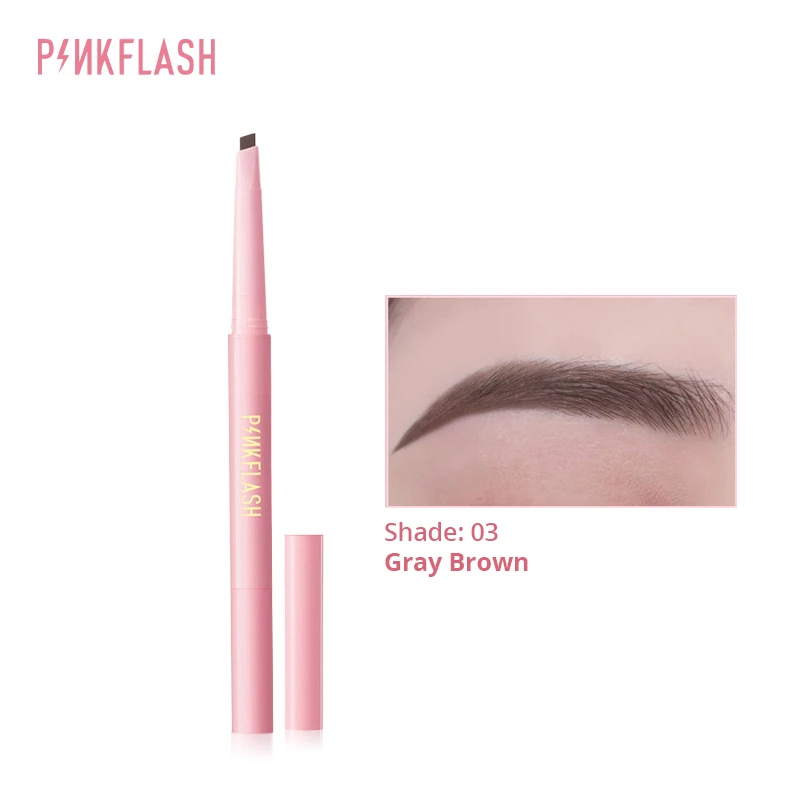 PINKFLASH Waterproof Auto Eyebrow Pencil - 03 Gray Brown (PF-E09)