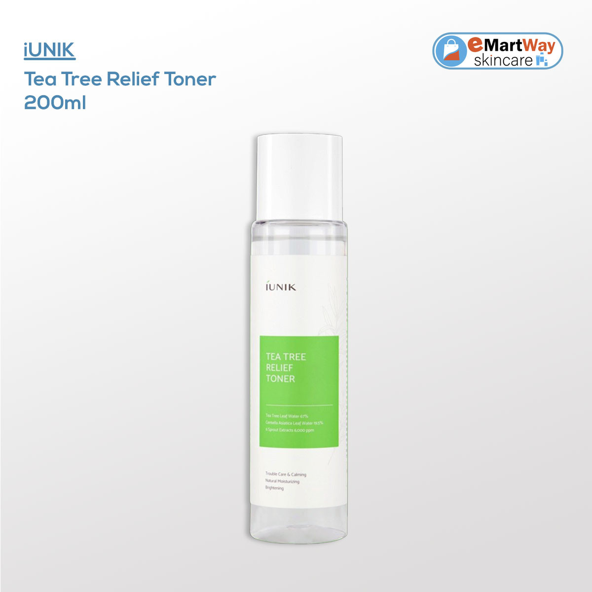 iUNIK Tea Tree Relief Toner 200ml
