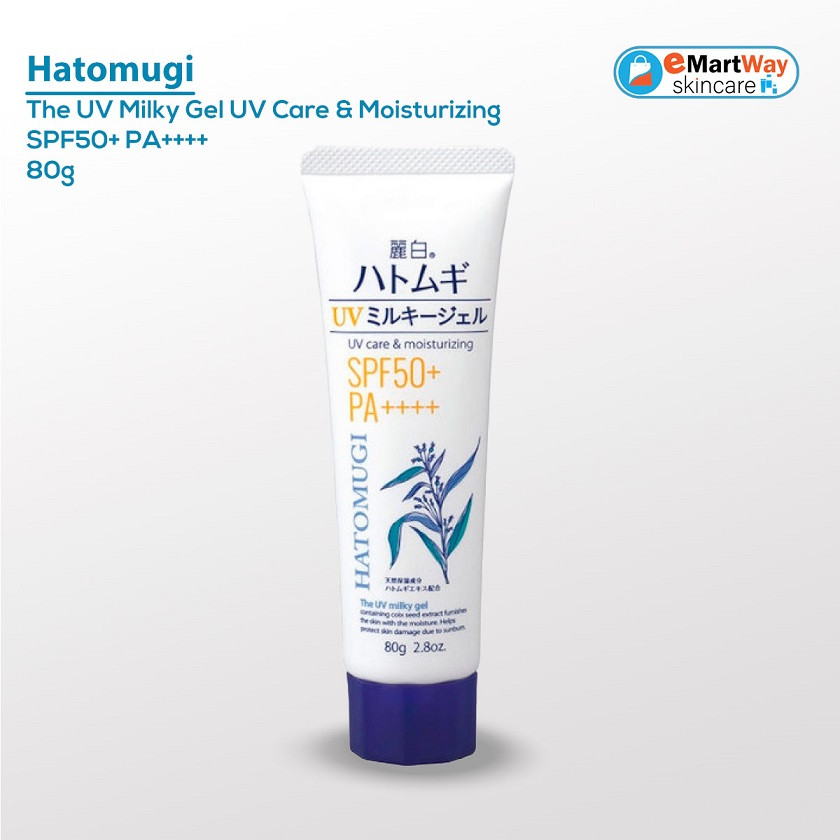 Hatomugi The UV Milky Gel UV Care & Moisturizing SPF50+ PA++++ 80g