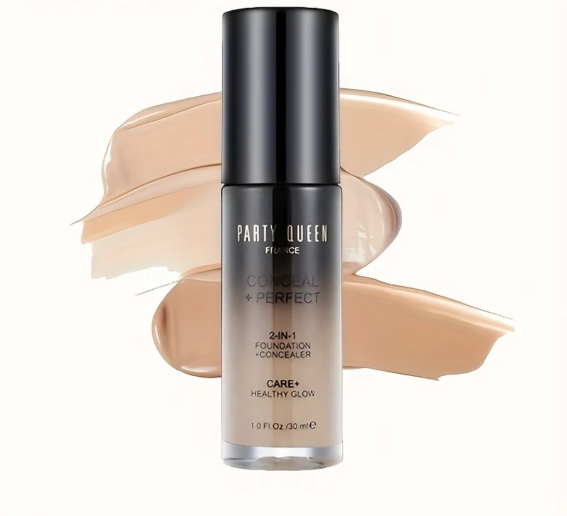 Party Queen Conceal and Perfect 2-in-1 Liquid full Coverage Foundation (Blushing beige)-05