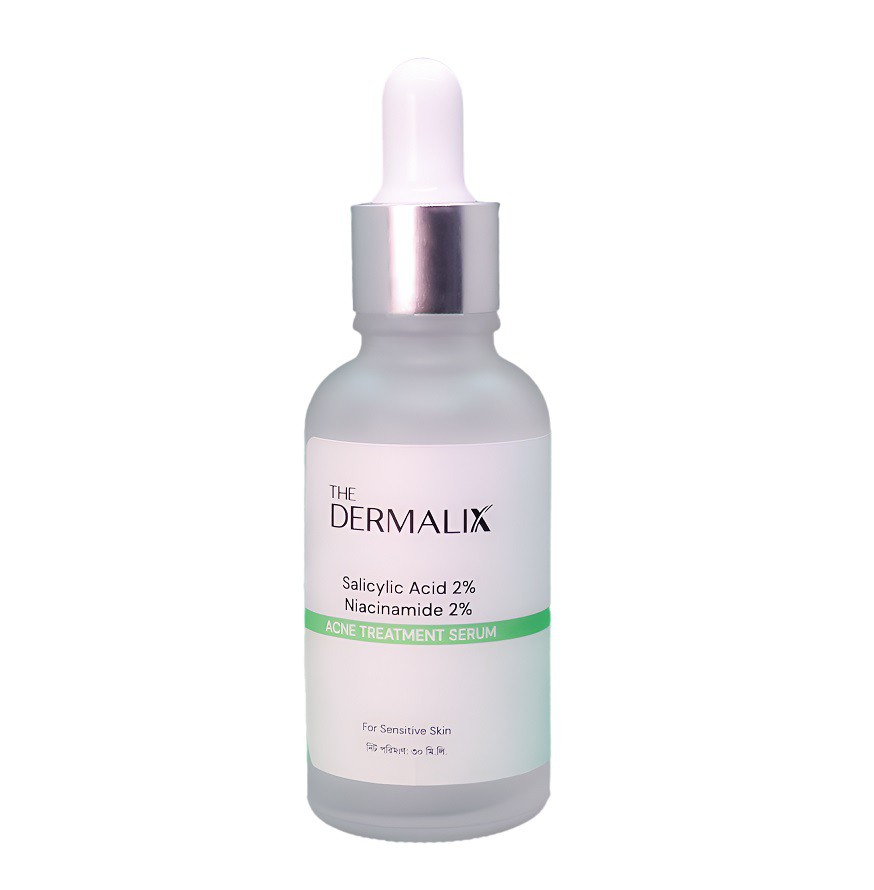The Dermalix Salicylic Acid 2% + Niacinamide 2% Acne Treatment Serum 30ml
