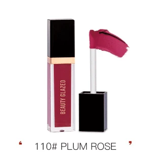 Beauty Glazed Matte Liquid Lipstick (110- Plum Rose) 2.8g