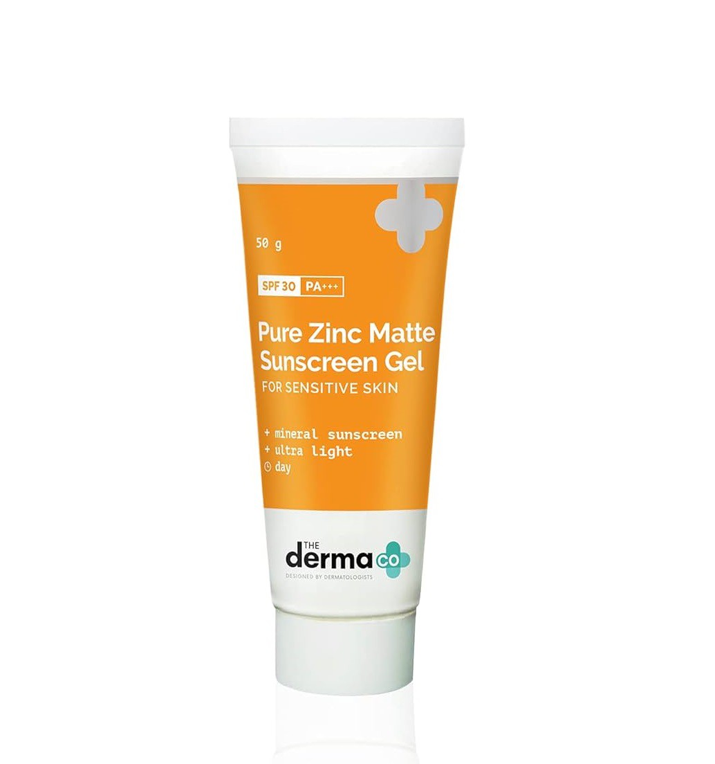 The Derma CO Pure Zinc Matte Sunscreen Gel SPF 30 PA+++ 50g