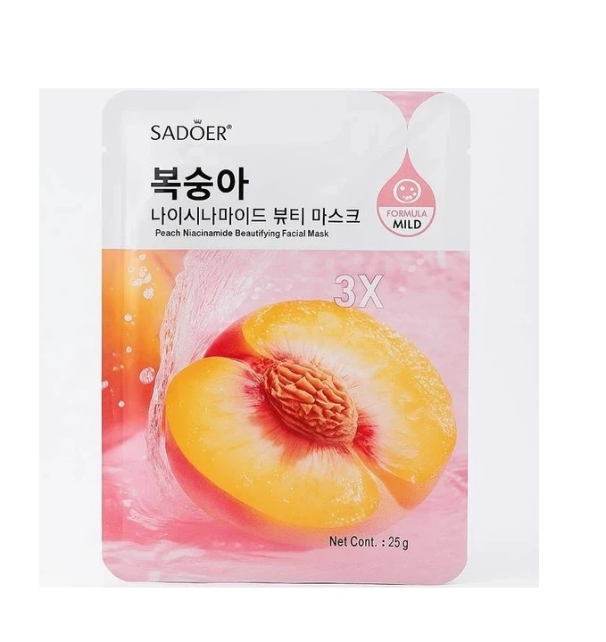 SADOER Peach Niacinamide Beautifying Facial Mask 25g