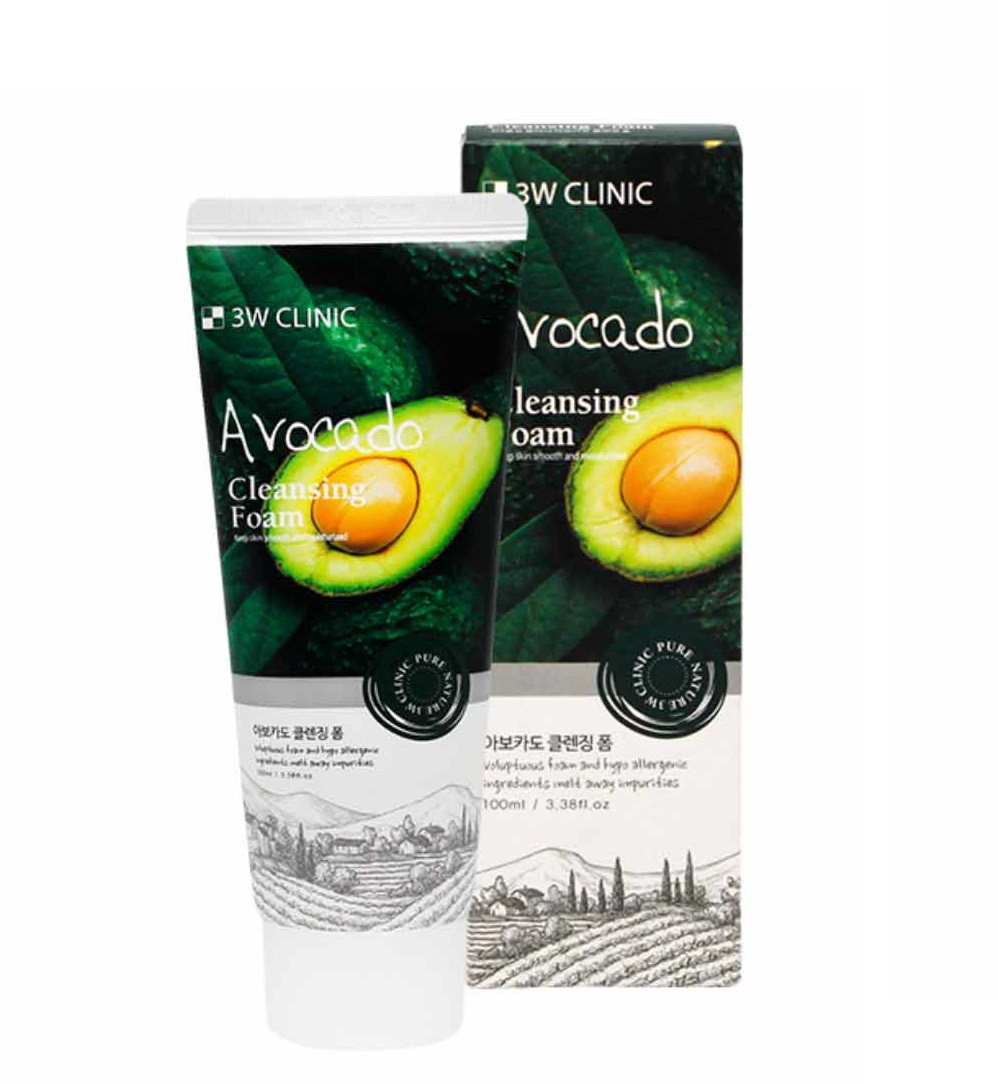 3W Clinic Avocado Cleansing Foam 100ml