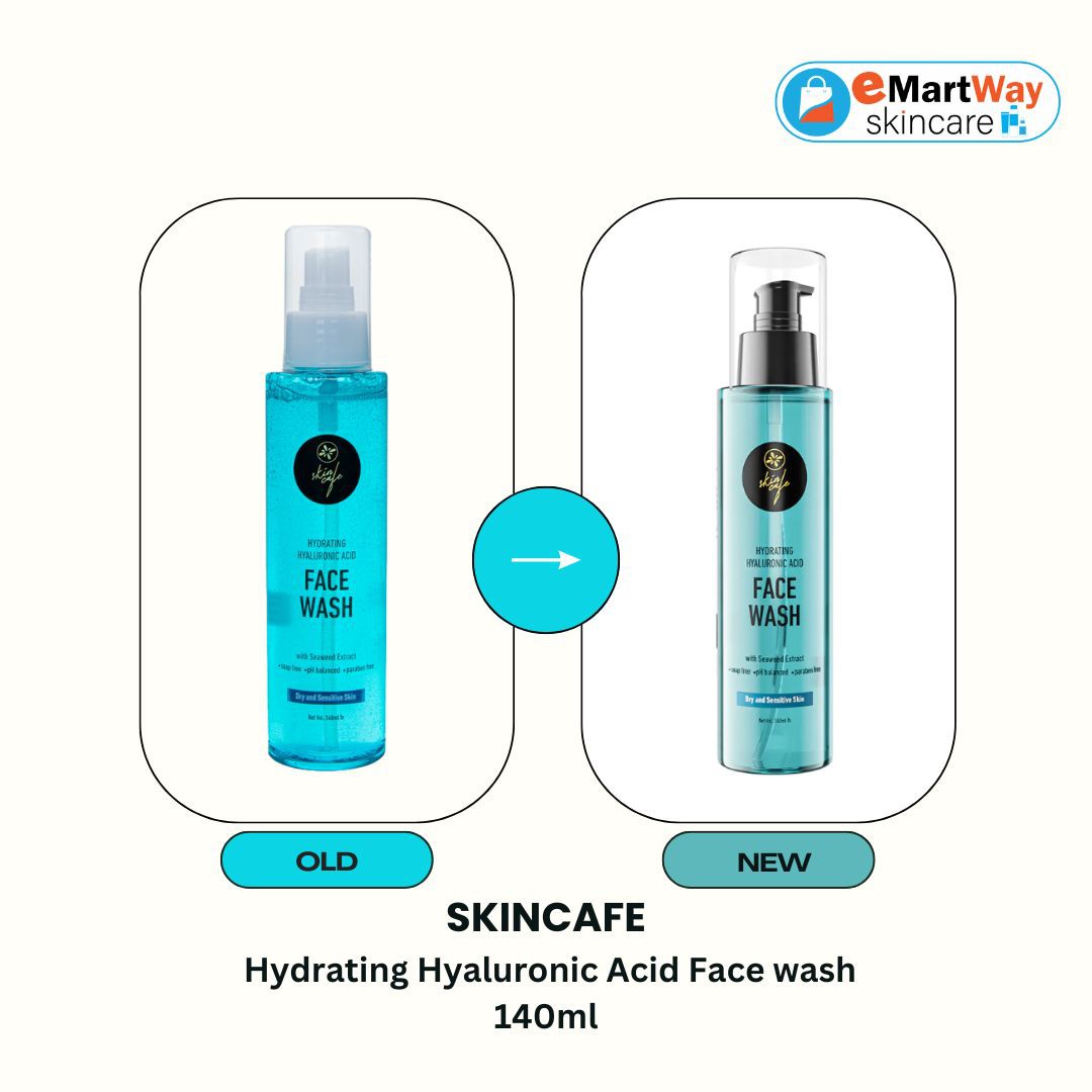 Skin Cafe Hydrating Hyaluronic Acid Face Wash with Seaweed Extract (Dry & Sensitive Skin) 140ml