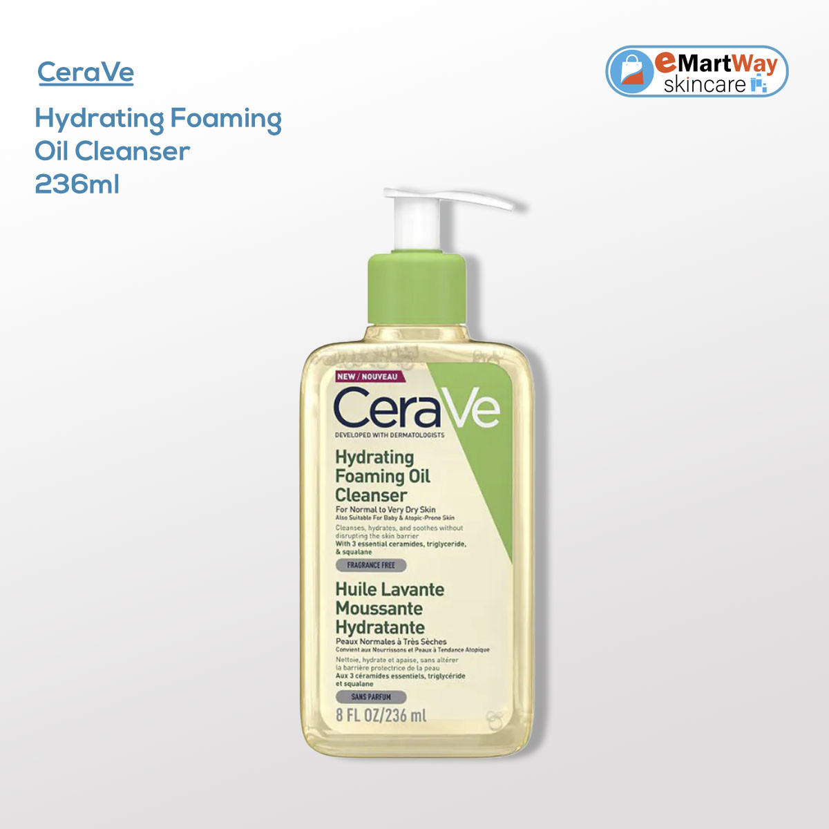 CeraVe Hydrating Foaming Oil Cleanser 236ml