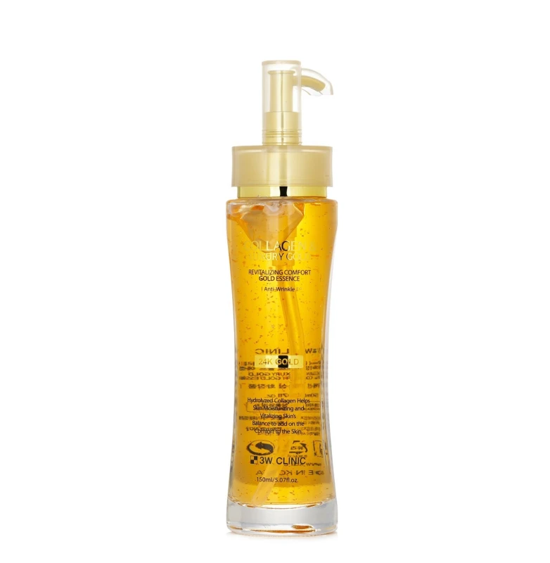 3W Clinic Collagen & Luxury Revitalizing Comfort 24K Gold Essence 150ml