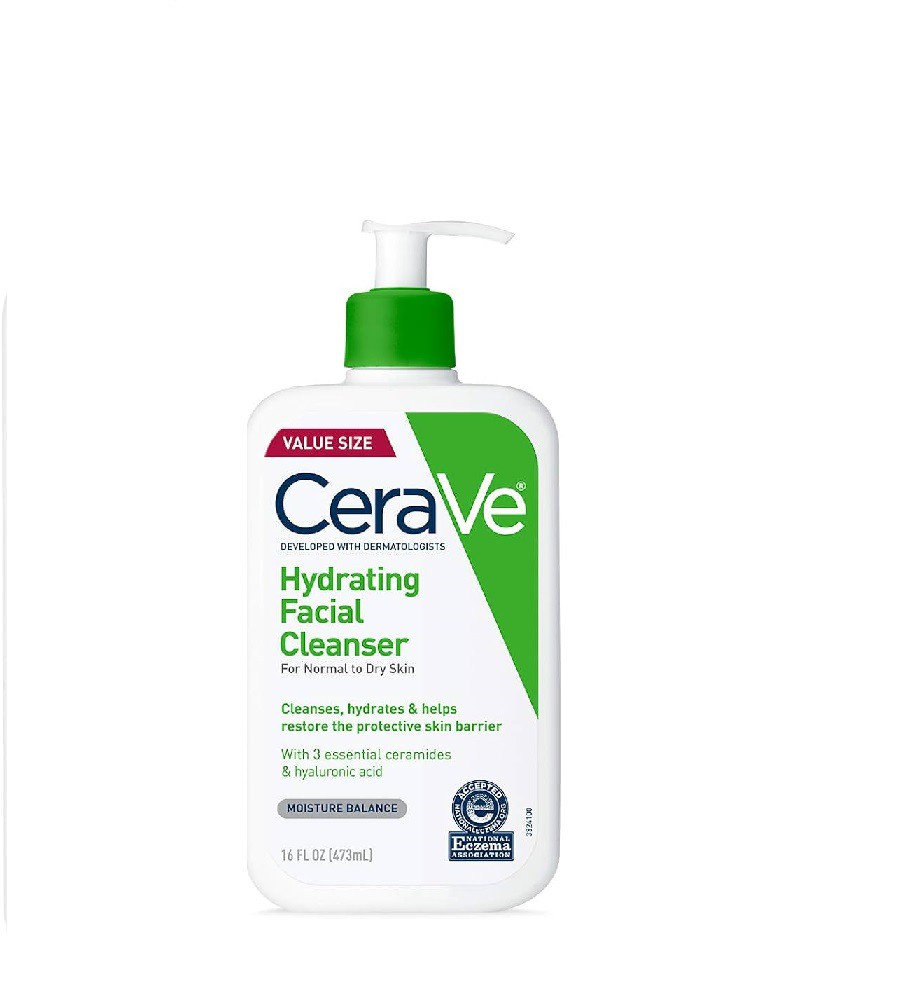 Cerave Hydrating Facial Cleanser For Normal To Dry Skin (USA Version) 473ml
