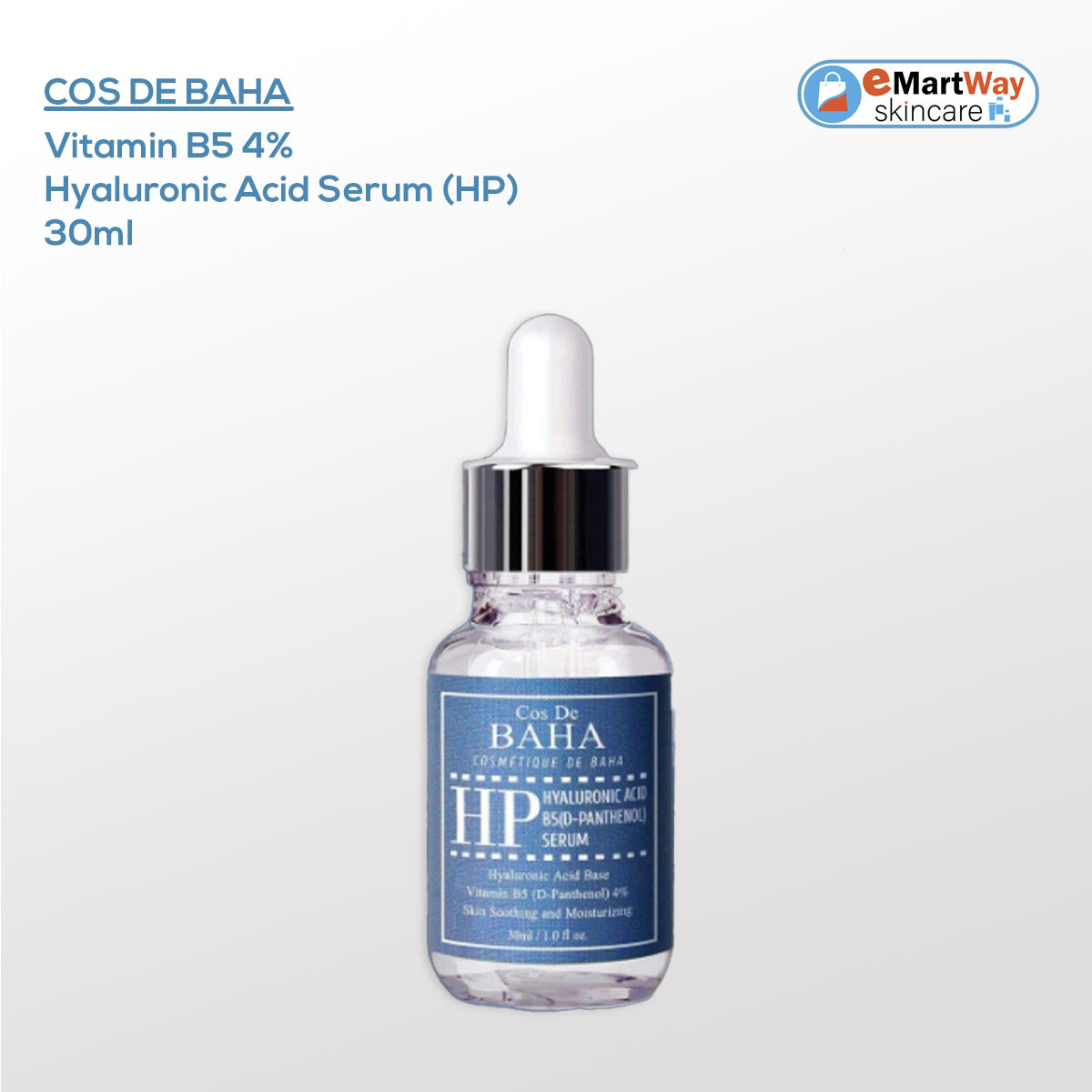 Cos De BAHA Vitamin B5 4% + Hyaluronic Acid Serum (HP) 30ml