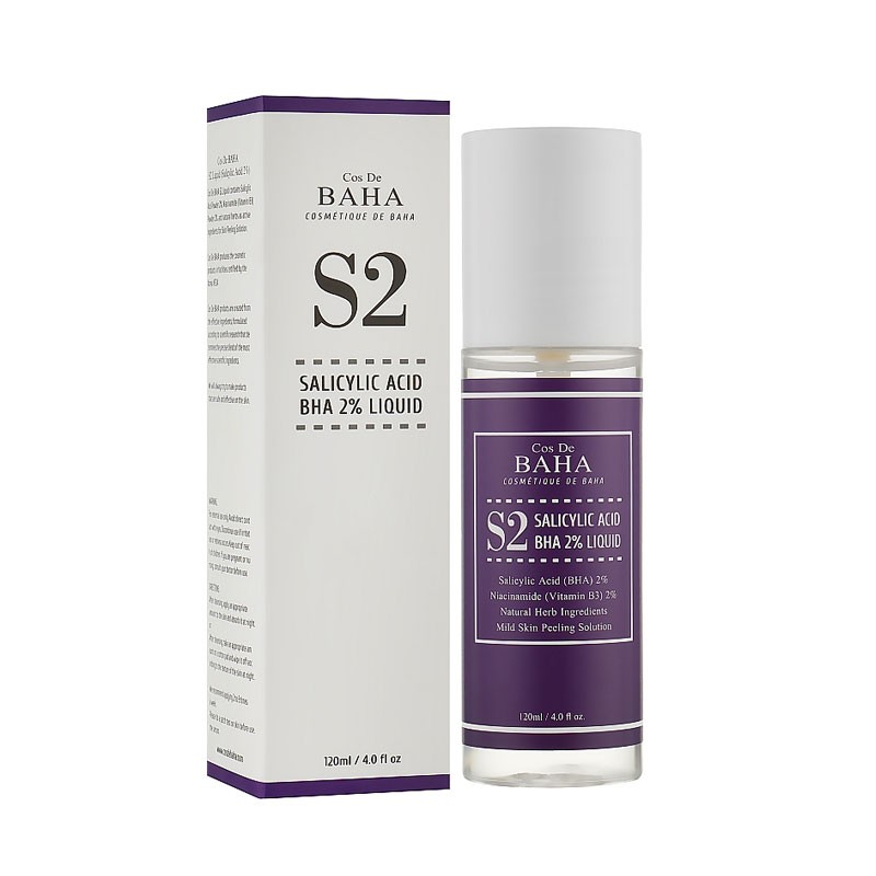 Cos De BAHA  Salicylic Acid BHA 2% Liquid (S2) 120ml