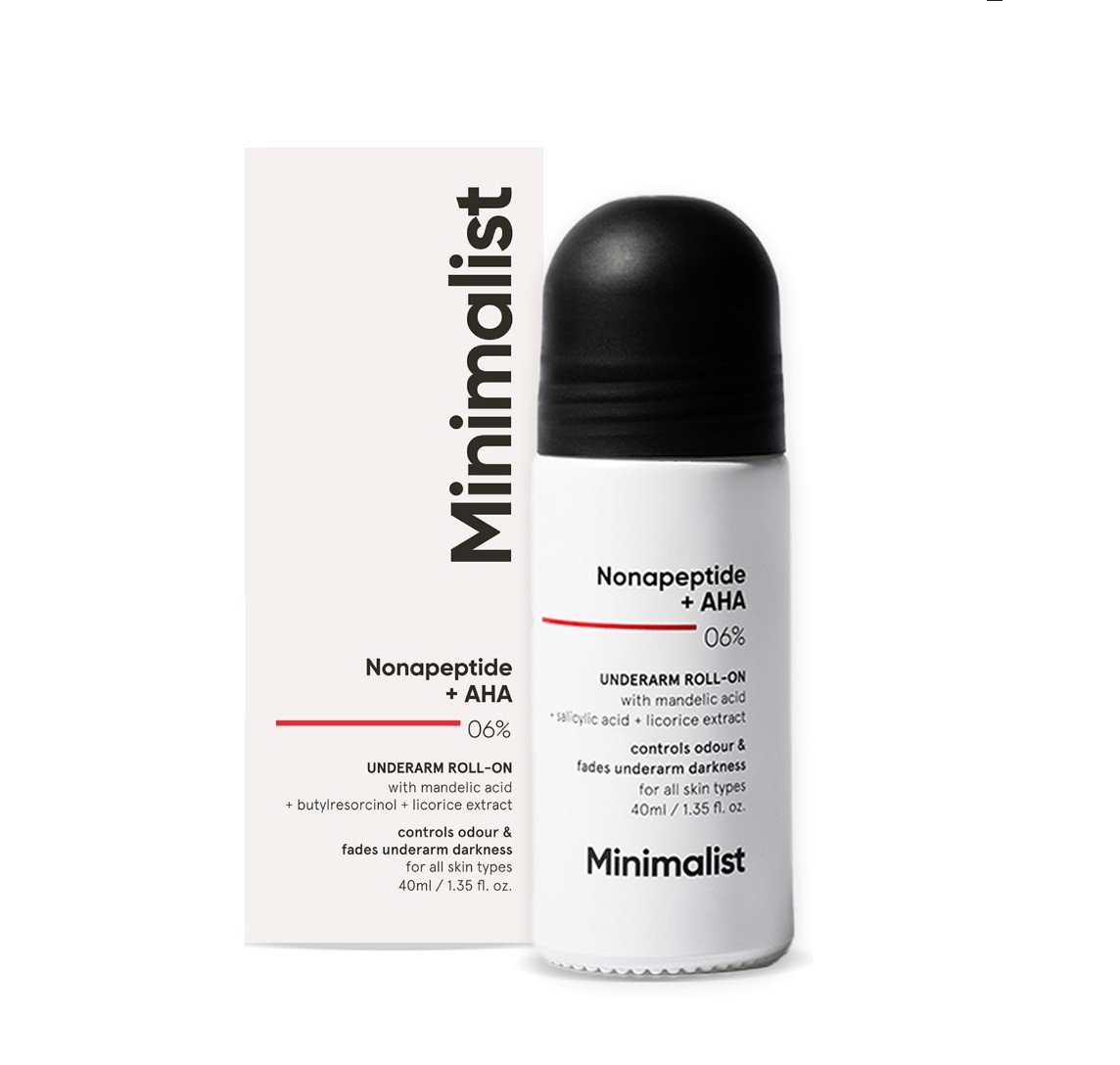 Minimalist Nonapeptide + AHA 6% Underarm Roll-On - 40ml
