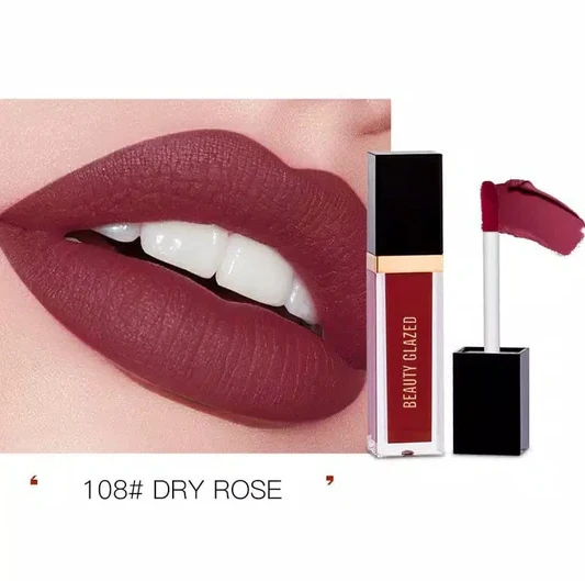 Beauty Glazed Matte Liquid Lipstick (108- Dry Rose) 2.8g