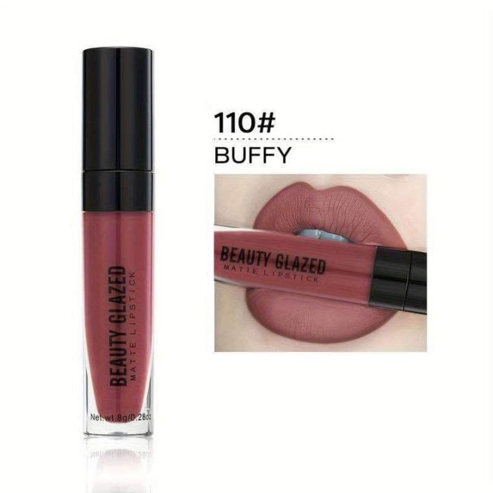 Beauty Glazed Matte Lipstick (110- Buffy) 8g