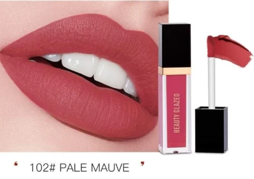 Beauty Glazed Matte Liquid Lipstick (102- Pale Mauve) 2.8g