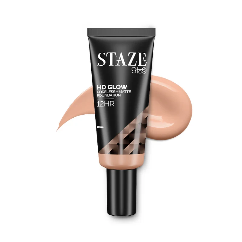 Staze 9to9 HD Glow Foundation (200W Beige) 18ml