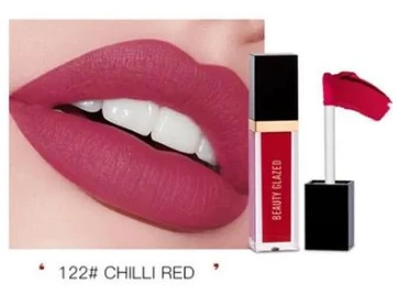 Beauty Glazed Matte Liquid Lipstick (122- Chilli Red) 2.8g