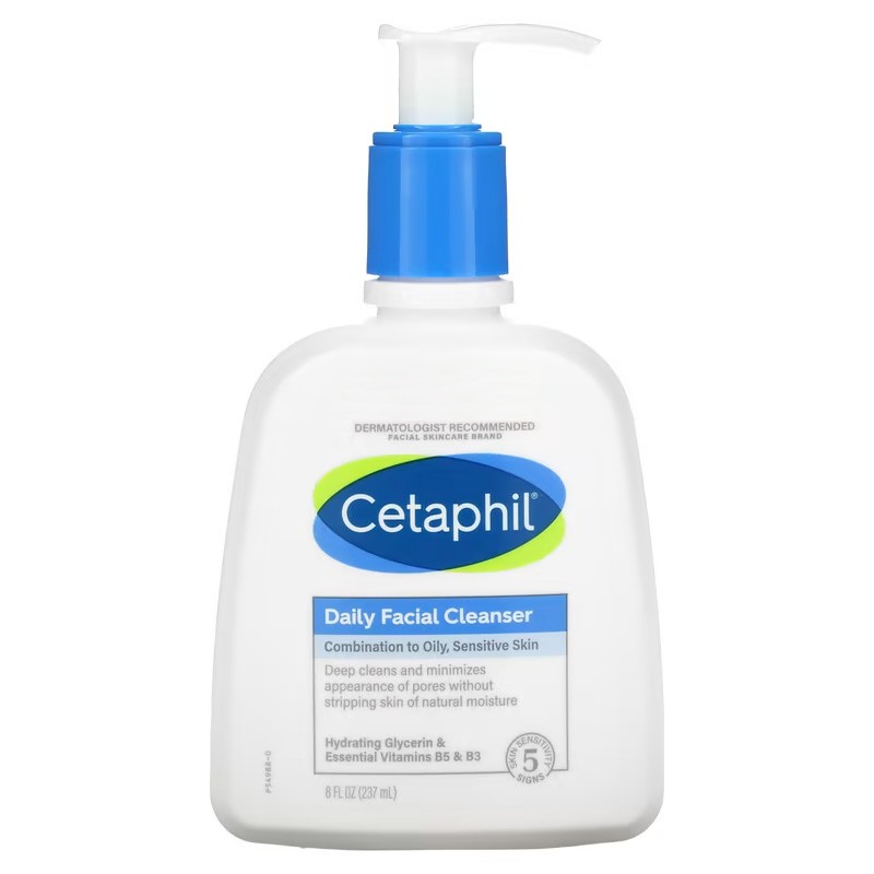Cetaphil Daily Facial Cleanser for Combination to Oily, Sensitive Skin 237ml