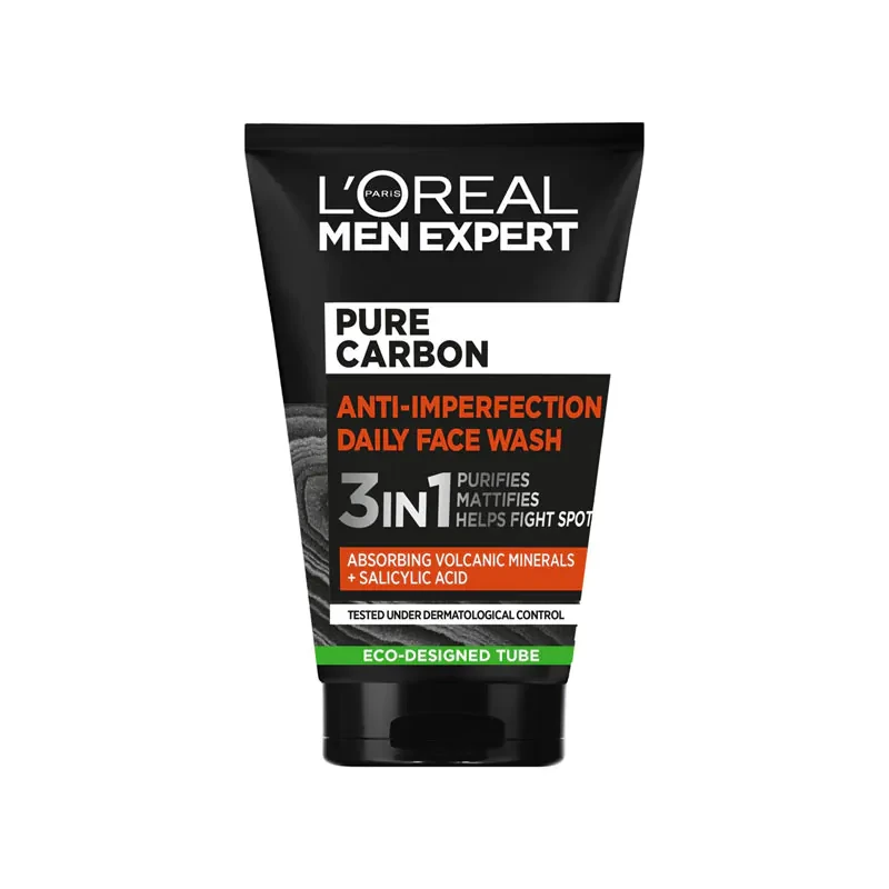 LOreal Men Expert Pure Carbon Anti-Imperfection Daily Face Wash 100ml
