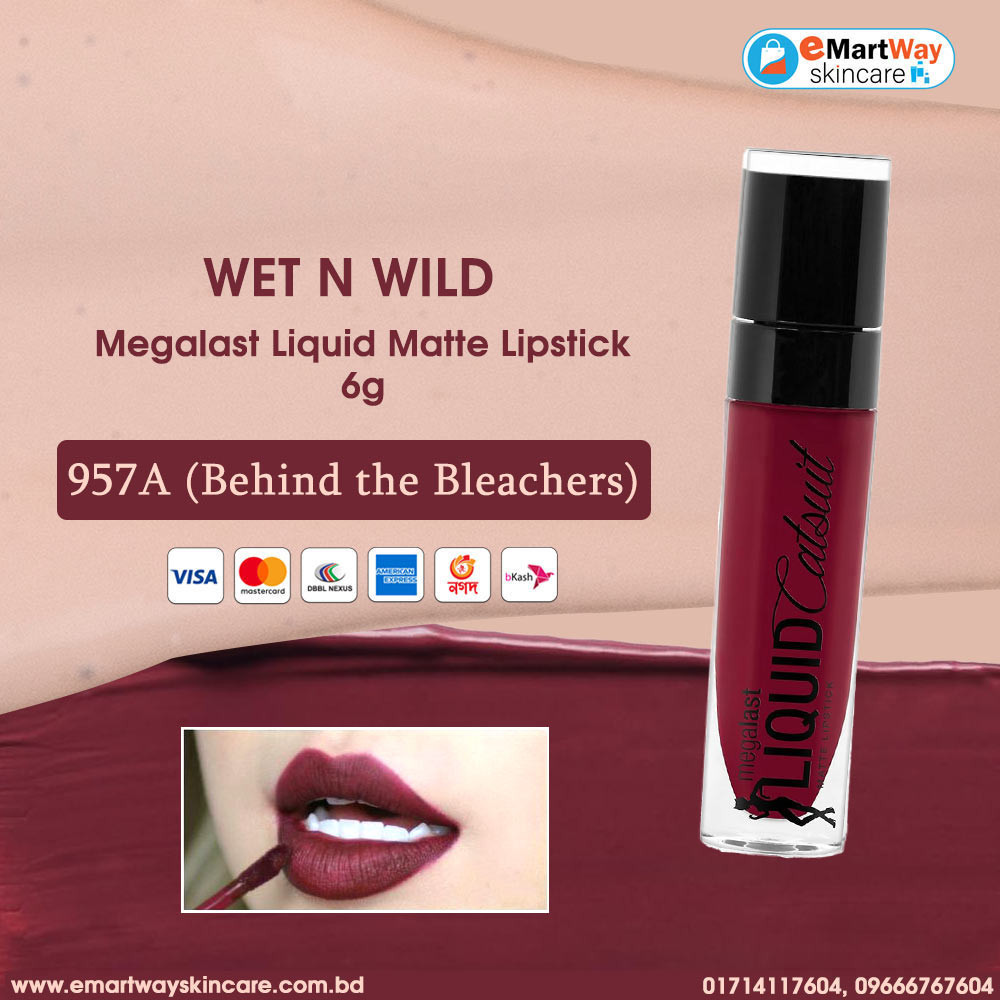 Wet n Wild Megalast Liquid Matte Lipstick 957A (Behind The Bleachers)