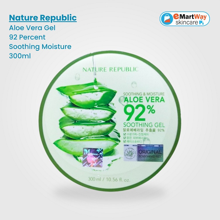 Nature Republic Aloe Vera Gel 92 Percent Soothing Moisture 300ml