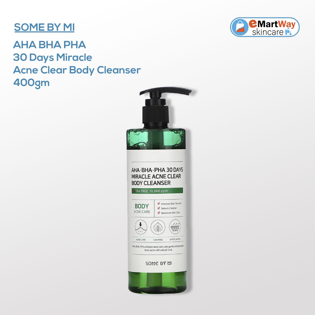 SOME BY MI AHA BHA PHA 30 Days Miracle Acne Clear Body Cleanser 400ml