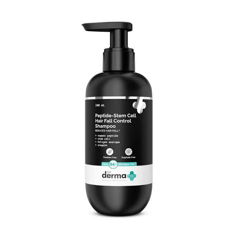 The Derma Co Peptide Stem Cell Hair Fall Control Shampoo 200ml