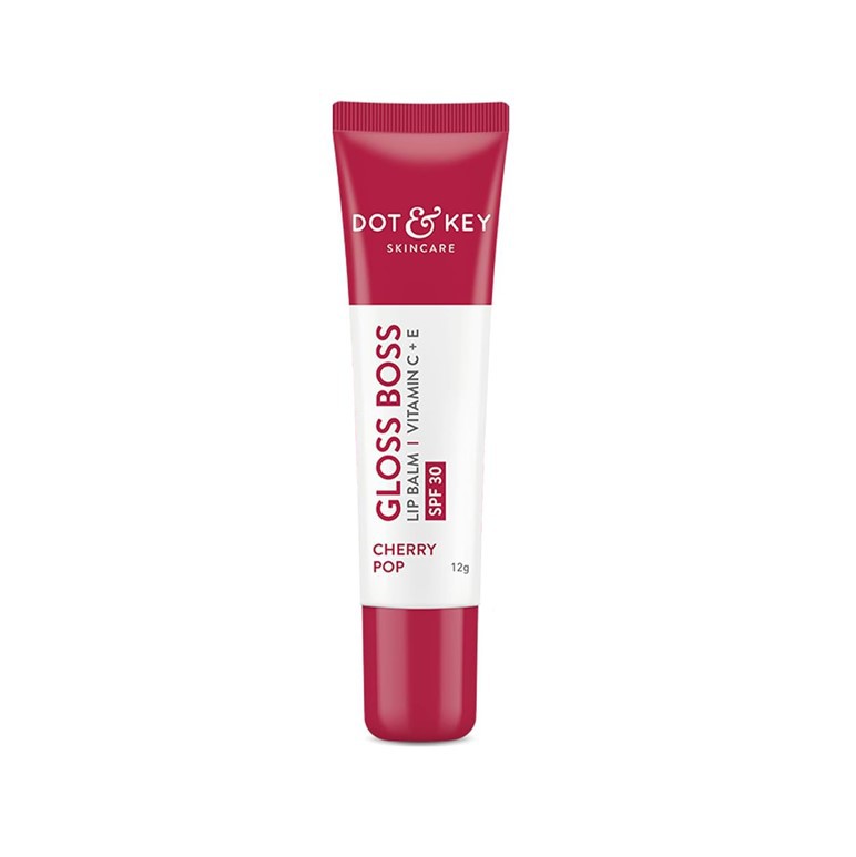 Dot and Key Gloss Boss Vitamin C + E Lip Balm with SPF 30 Cherry Pop - 12g